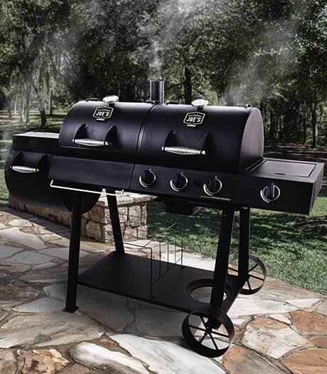 Charcoal and Gas Grill/Smoker