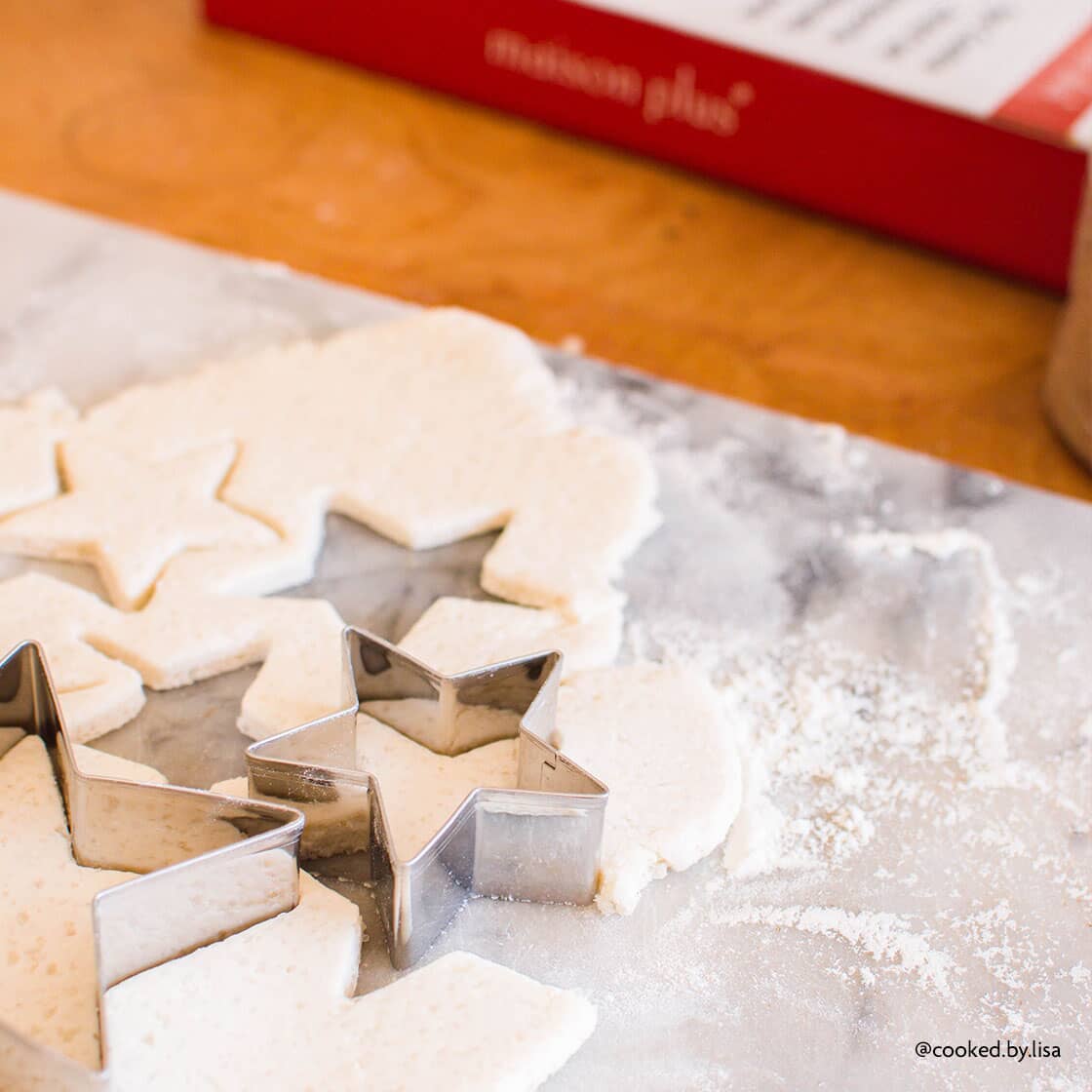 salt dough and cookie cutters