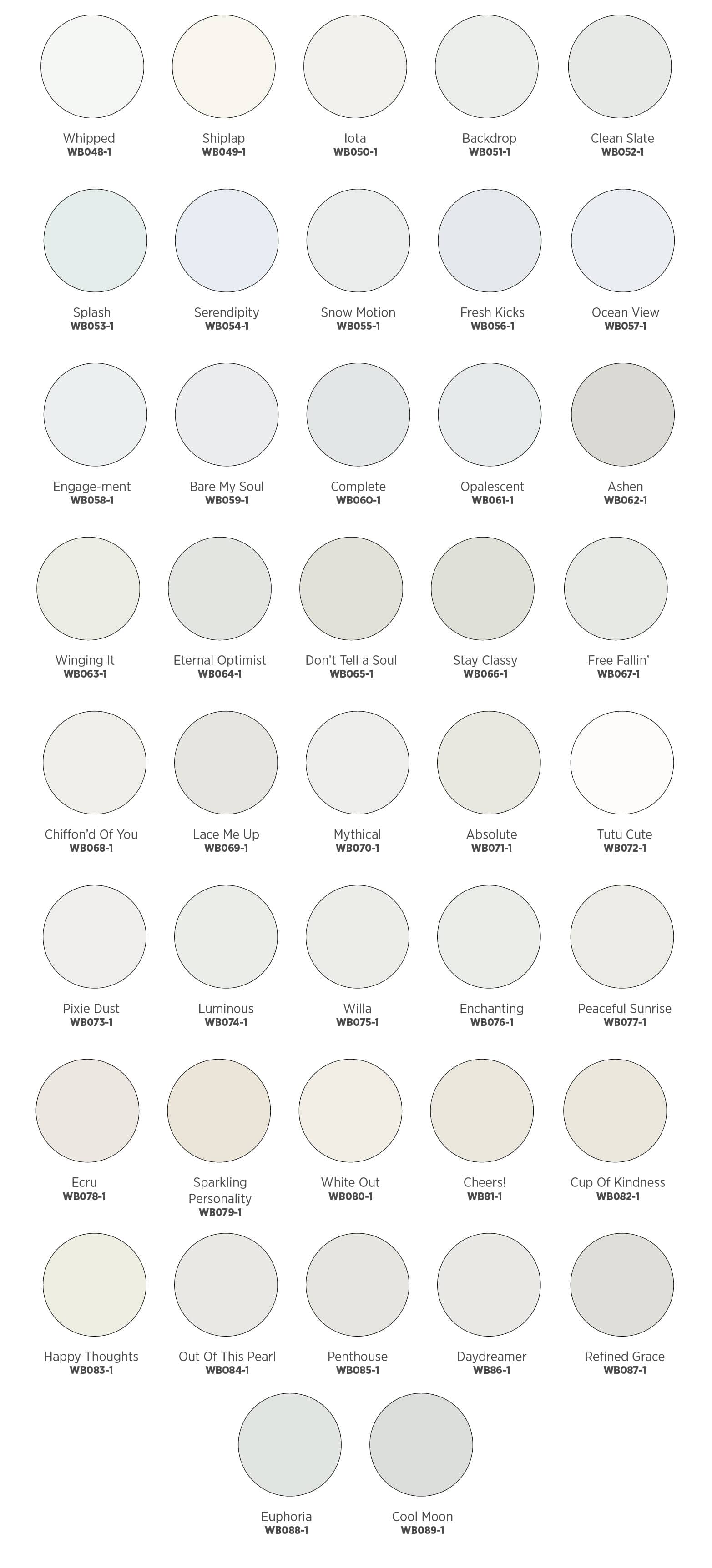 Fabulous white colour collection