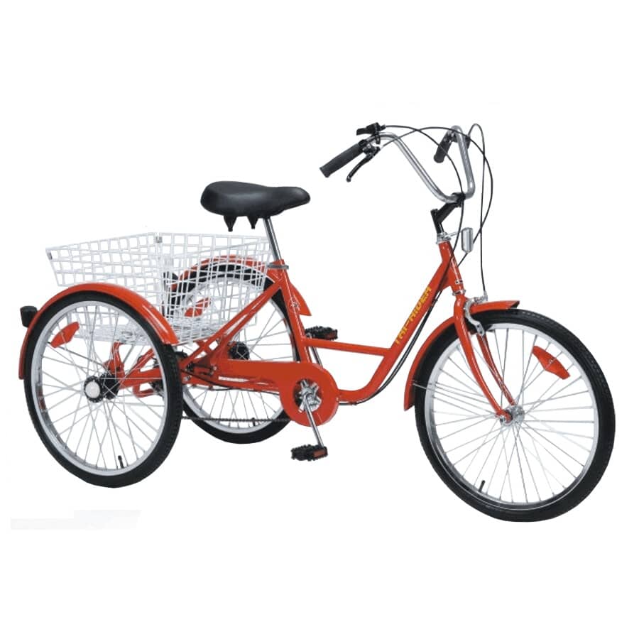 adult red tricycle