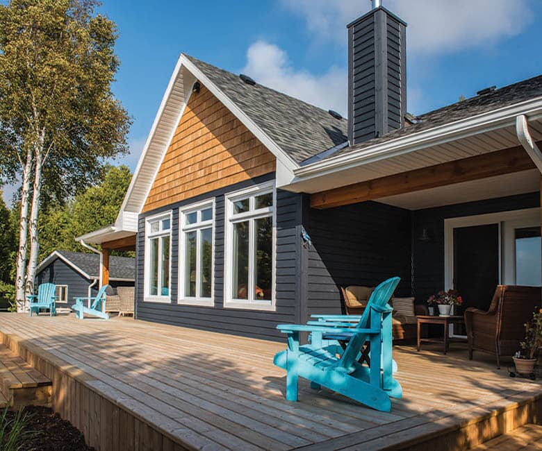 Backyard deck