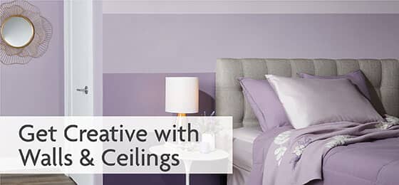 get creative with walls & ceilings