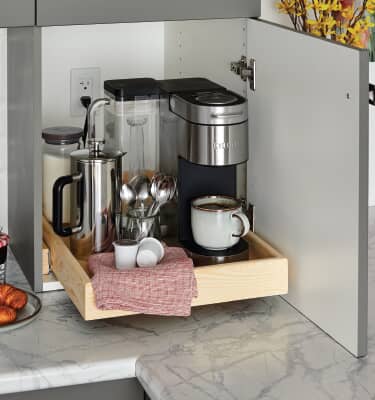 hidden coffee station