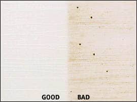 tannin staining