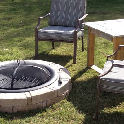 Outdoor Space With A Backyard Fire Pit, Fire Pit Patio Stones Home Hardware
