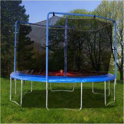 Trainor Sports 13 Trampoline With Enclosure And Flash Zone Home Hardware