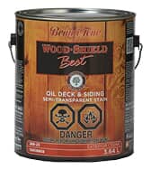 A can of BeautiTone wood-shield oil deck and siding in semi-transparent stain