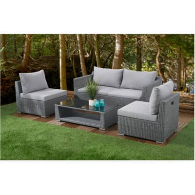Instyle Outdoor 4 Piece Space Saver Wicker Conversation Set Home Hardware
