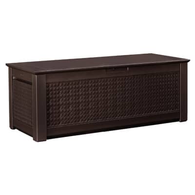 Rubbermaid Resin Wicker Storage Box Home Hardware