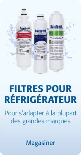 Filtre à eau de rechange Rainfresh RG1 pour réfrigérateur