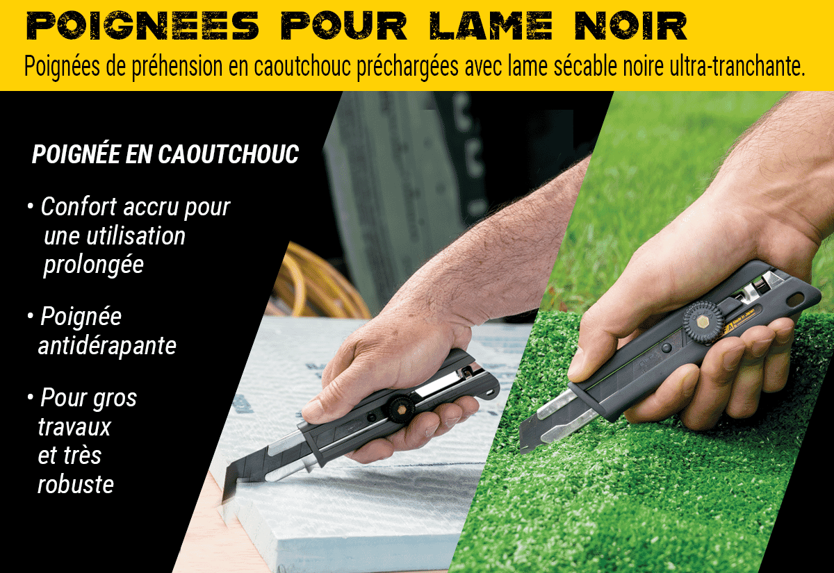 Poignees pour lame noir