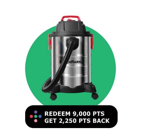 BENCHMARK 30 L Wet Dry Vacuum - Stainless Steel
