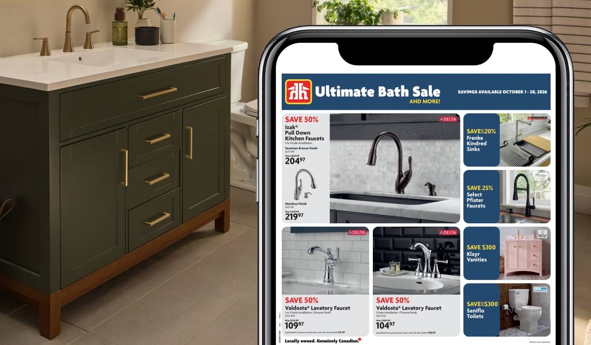 Ultimate Bath Sale and More! Savings available October 1 to 28. Shop Now.