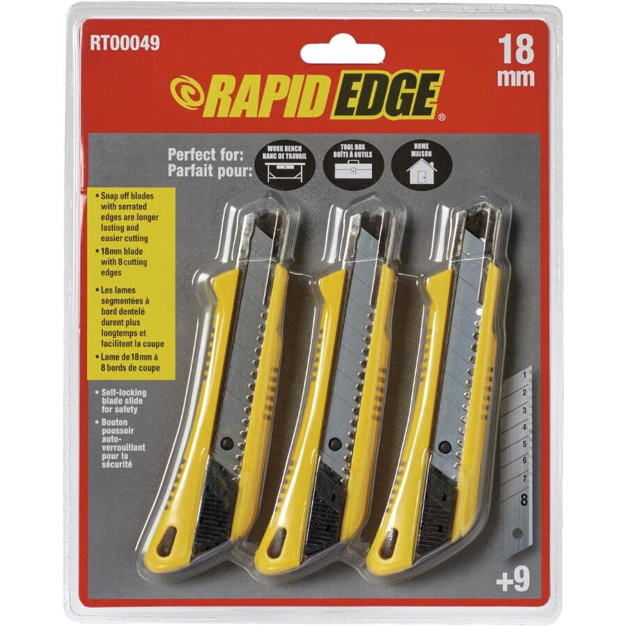 9 Blades in Total Trojan 25mm Serrated Snap Off Blades 3 Pack of 3 BRAND NEW