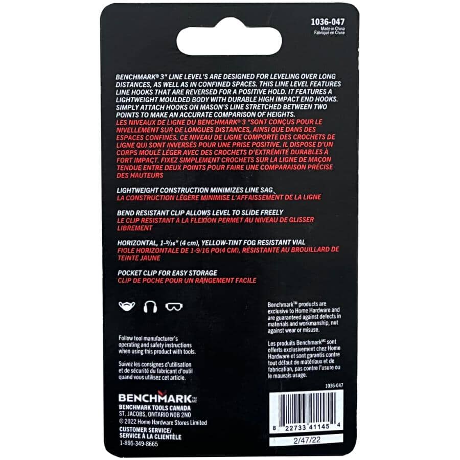 BENCHMARK Plastic Line Level | Home Hardware
