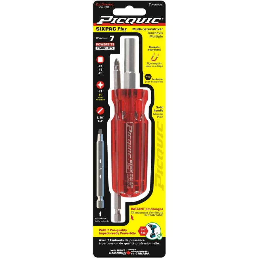 PICQUIC 7 Bit MultiDriver Red Handle Home Hardware