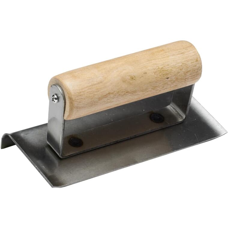 6" x 2-7/8" Cement Edger, with Wood Handle