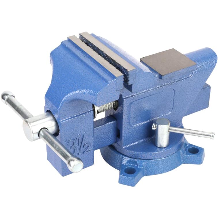 3.5" Bench Vise, with Swivel Base