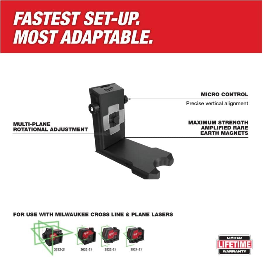 MILWAUKEE 360 Quick Connect Laser Level Mount | Home Hardware