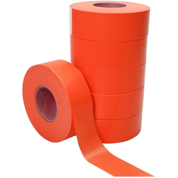 1" x 150' Orange Surveyor Tape - 6 Pack