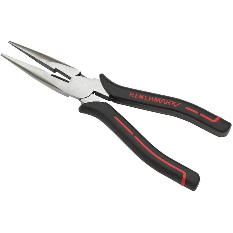 8" High Leverage Long Nose Pliers