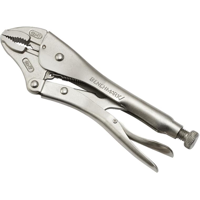 10" Locking Curved Jaw Pliers, with Wire Cutter