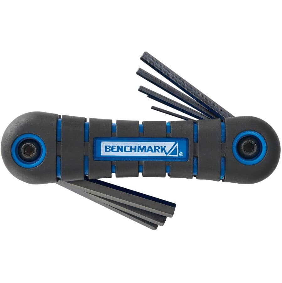 BENCHMARK 8 Piece Metric Folding Hex Key Set | Home Hardware