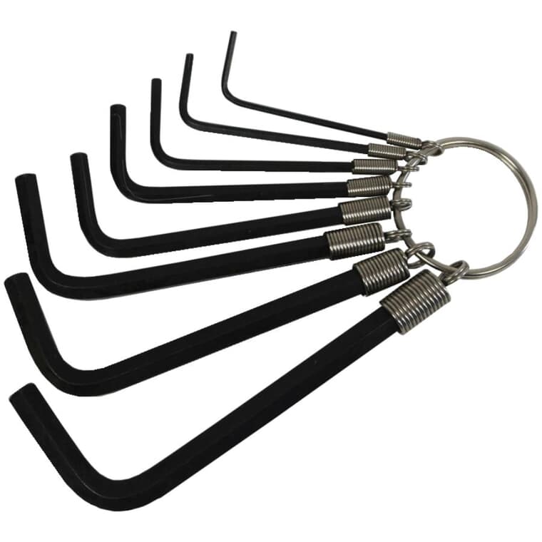 8 Piece Metric Hex Key Set, with Ring