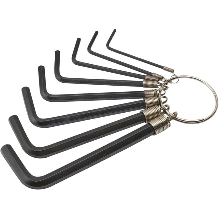8 Piece SAE Hex Key Set, with Ring