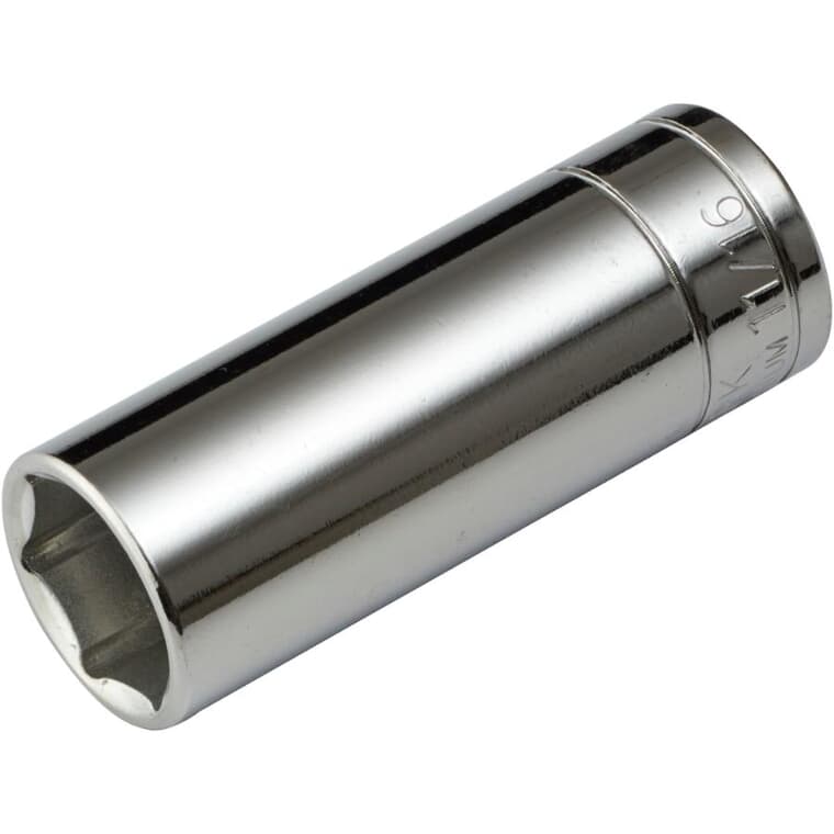 11/16" 6 Point Deep Socket, for 3/8" Drive