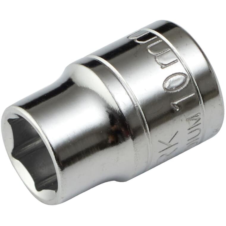 10mm 6 Point Socket, for 3/8" Drive