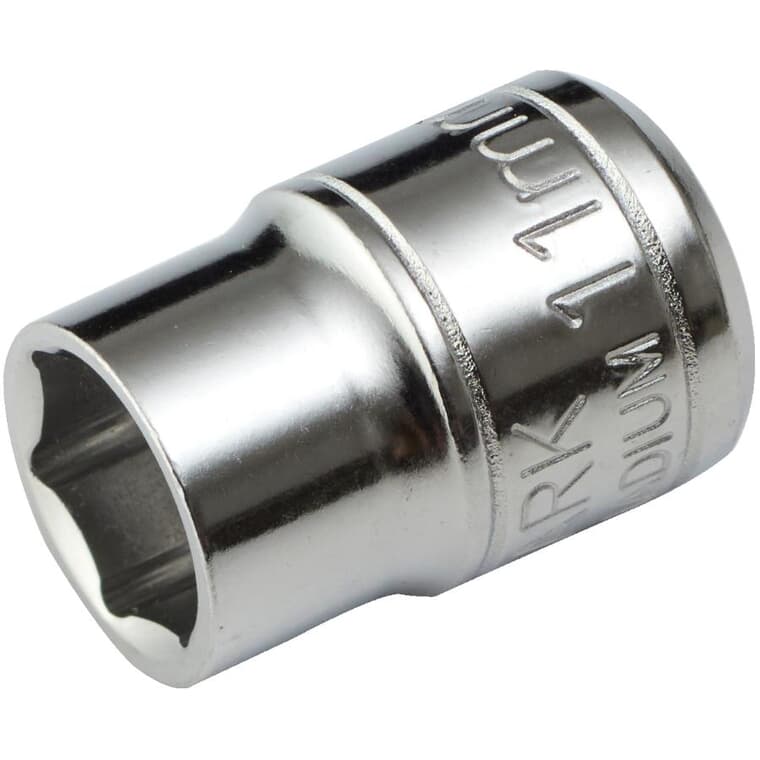 11mm 6 Point Socket, for 3/8" Drive
