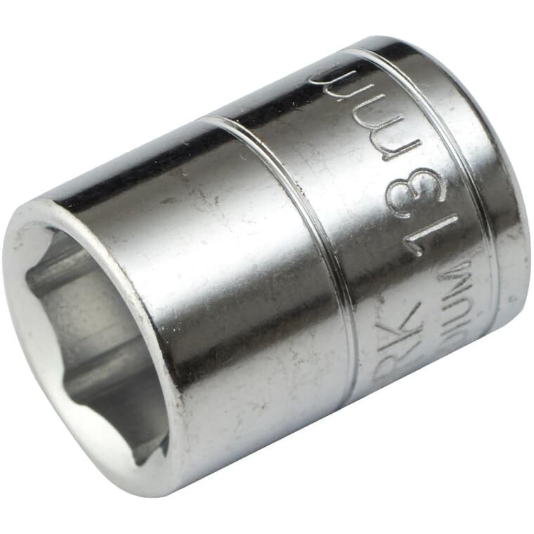 13mm 6 Point Socket, for 3/8" Drive