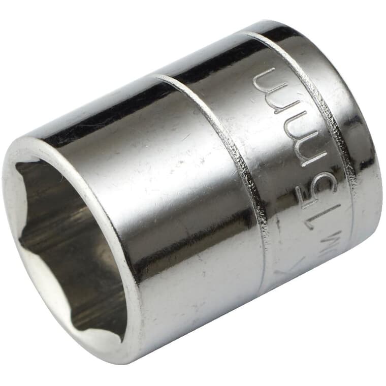15mm 6 Point Socket, for 3/8" Drive