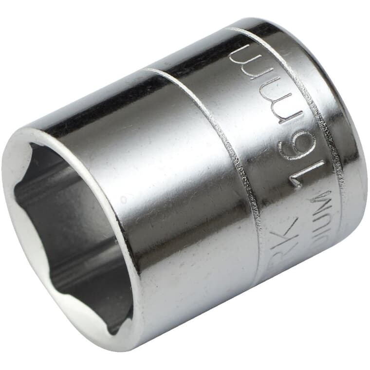 16mm 6 Point Socket, for 3/8" Drive