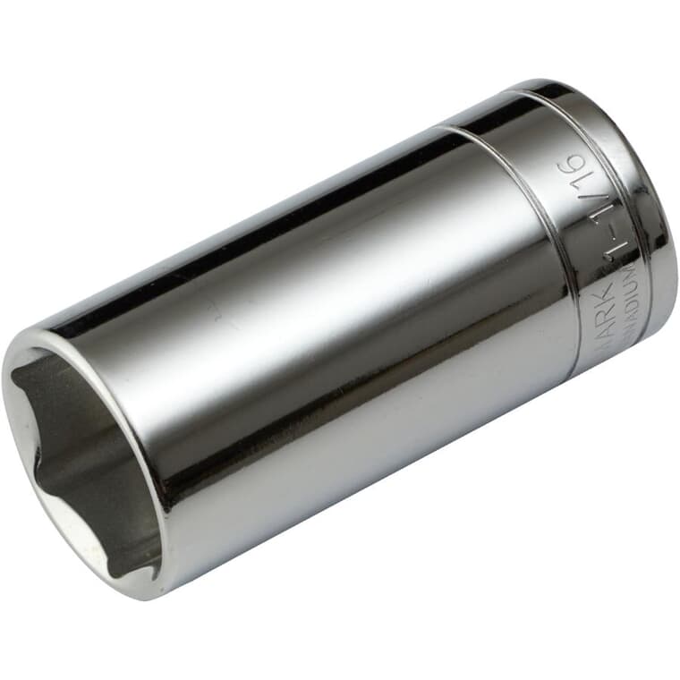 1-1/16" 6 Point Deep Socket, for 1/2" Drive