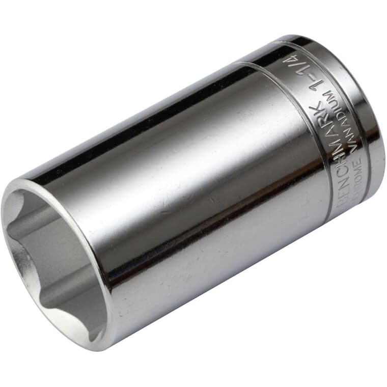 1-1/4" 6 Point Deep Socket, for 1/2" Drive