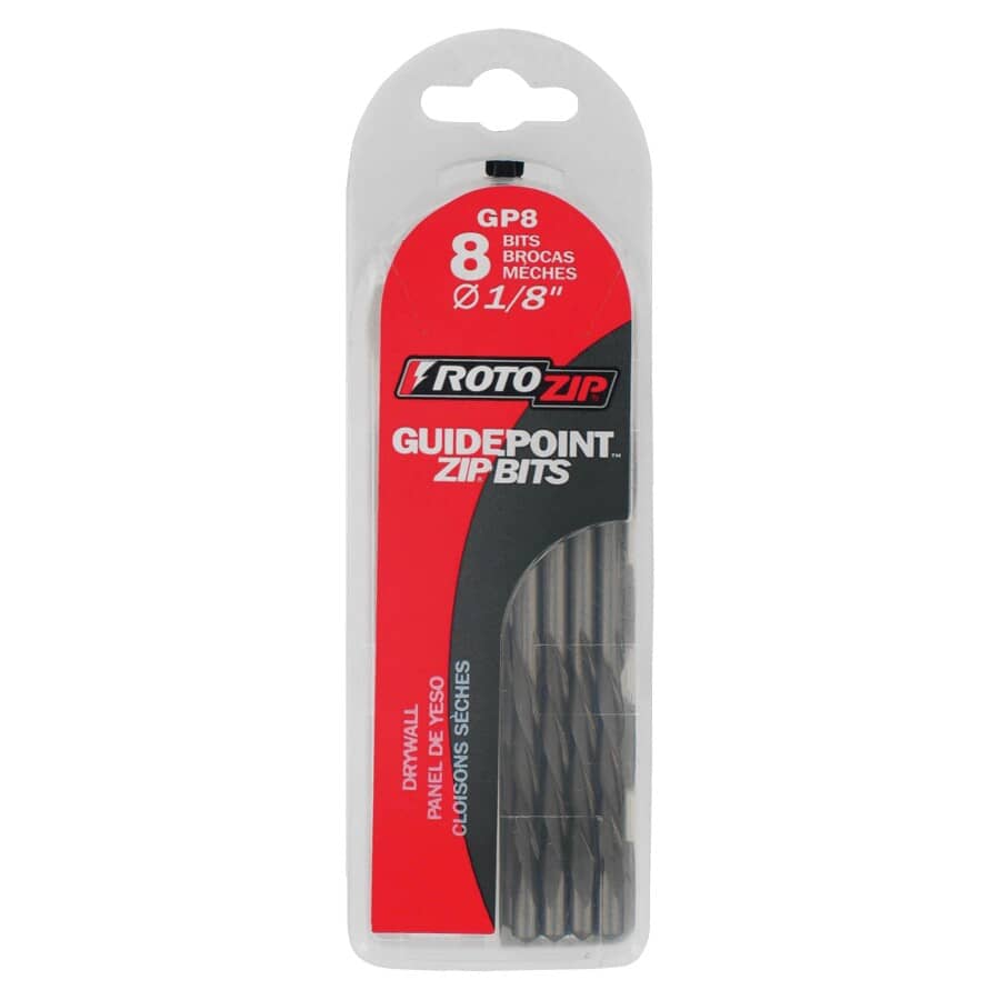 Guidepoint Bit Rotozip 8 Pack 1/8