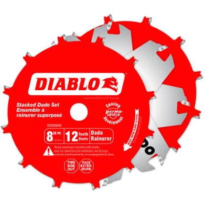8 Stacking Dado Circular Saw Blade Set, Diablo Table Saw Blade 100