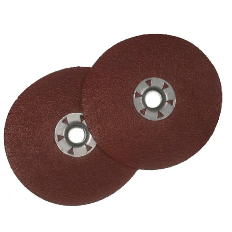 Paquet de 2 disques en fibre et résine de grain 36, 4-1/2 po x 7/8 po