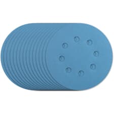 Bosch SRM5R120 5" Hook-and-Loop Sanding Discs - 5-Pack, 120 Grit, Multi-Hole For Dust Extraction, Calcium Stearate