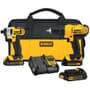 2 Tools 20 Volt Lithium-ion Cordless Combo Kit, with Bonus Battery