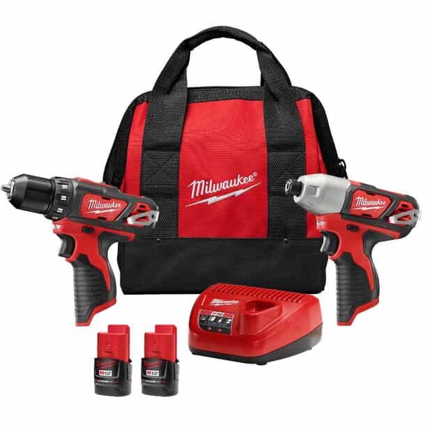 MILWAUKEE M12 Cordless Drill/Driver Impact Driver Combo Kit