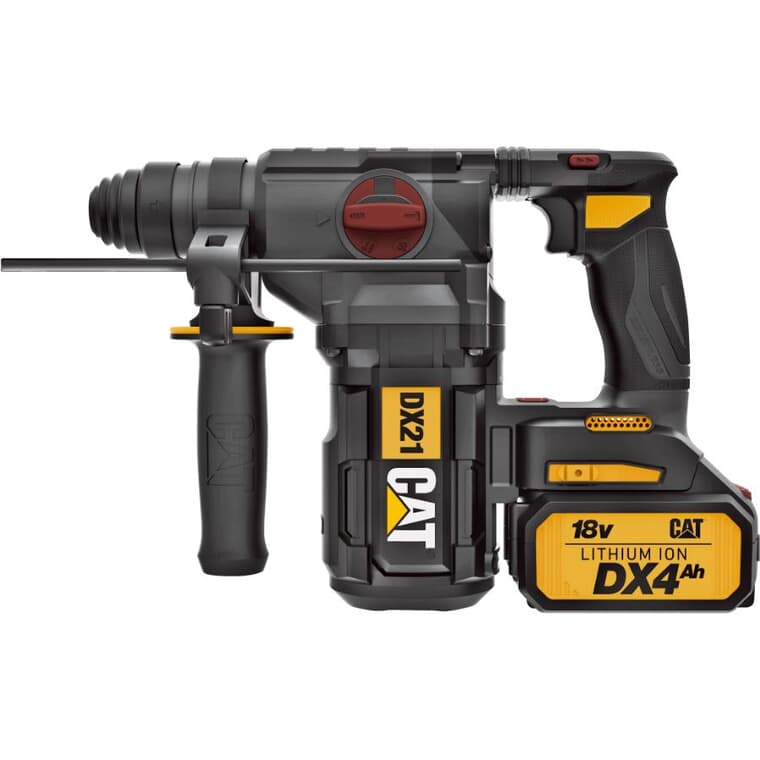 18V 1" SDS Cordless Rotary Hammer - with 2 Batteries, Charger & Storage Case