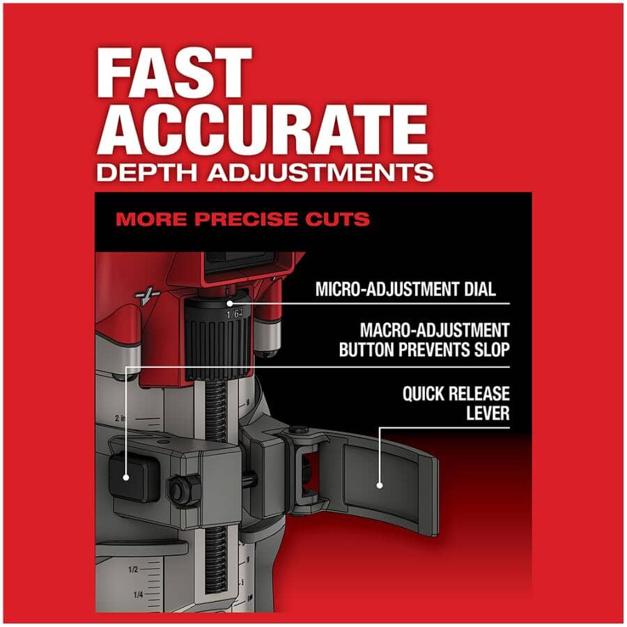 MILWAUKEE M18 Fuel 18V Cordless Compact Router | Home Hardware