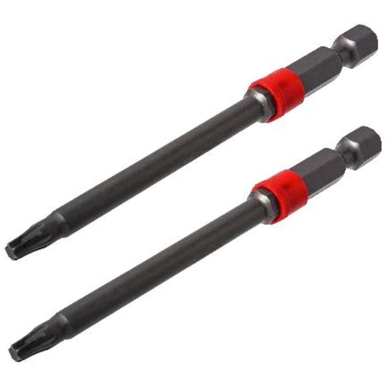 2 Pack 3" T15 Torx Grooved Board Driver Bits