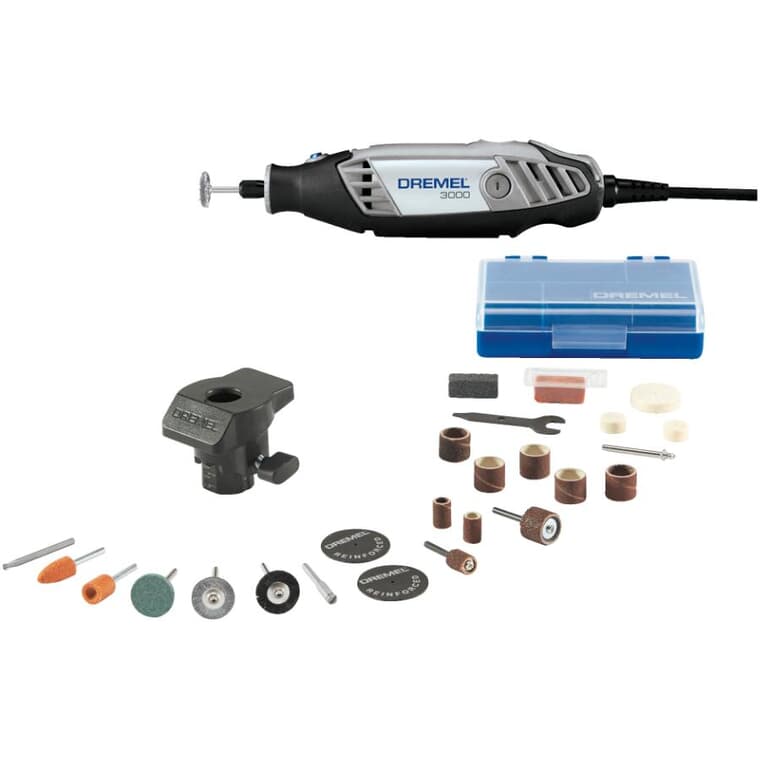 Variable Speed Rotary Tool Kit, with 24 Accessories