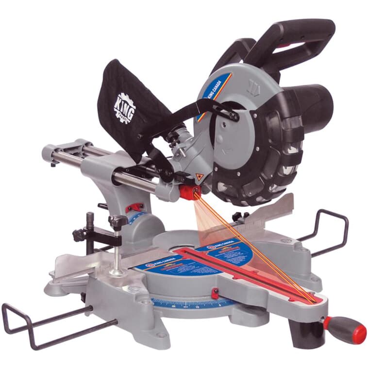 10" 15 Amp Sliding Compound Mitre Saw, with Twin Laser