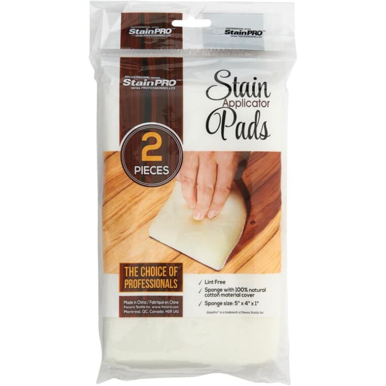 Stain Applicator Pads - 5" x 4", 2 Pack
