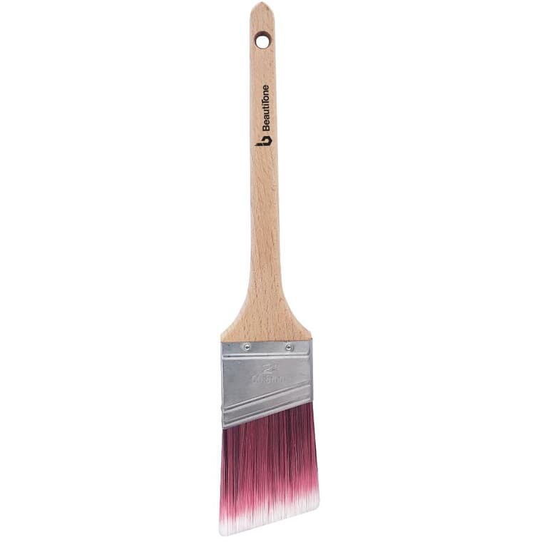 Nylyn Technology Angular Sash Paint Premium Brush - with Rat Tail Handle, 2" / 50 mm